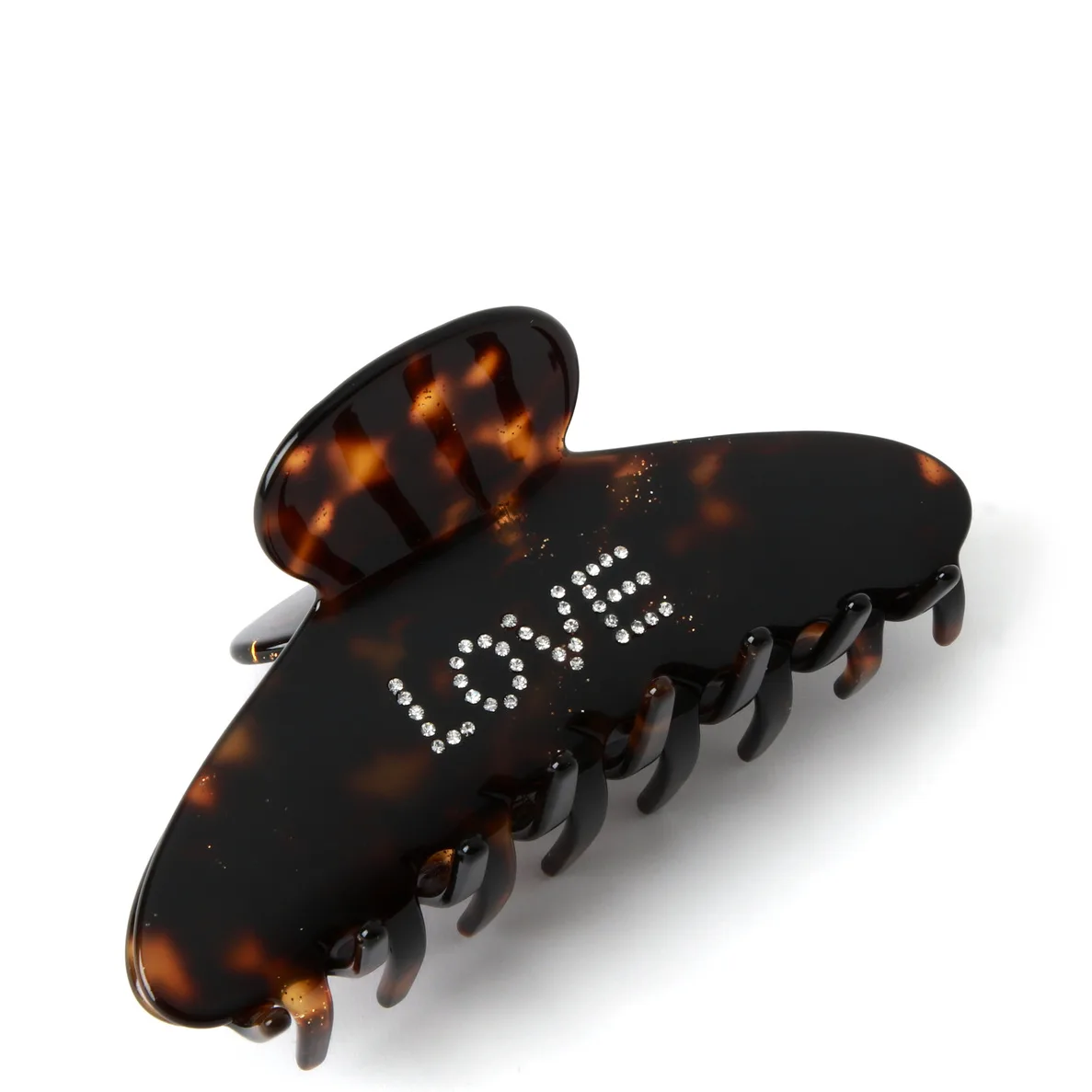 Hair clips Fan Palm Hair Clips Tortoise Pattern