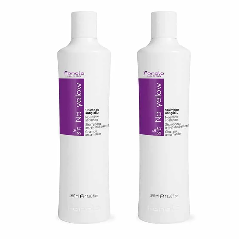 2-pack Fanola No Yellow Shampoo 350ml