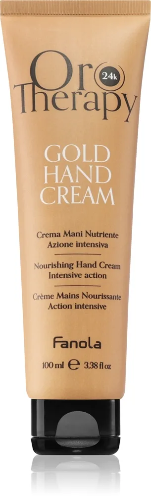 Fanola Oro Therapy Gold Hand Cream Fugtende og nærende creme Med 24 karat guld 100 ml