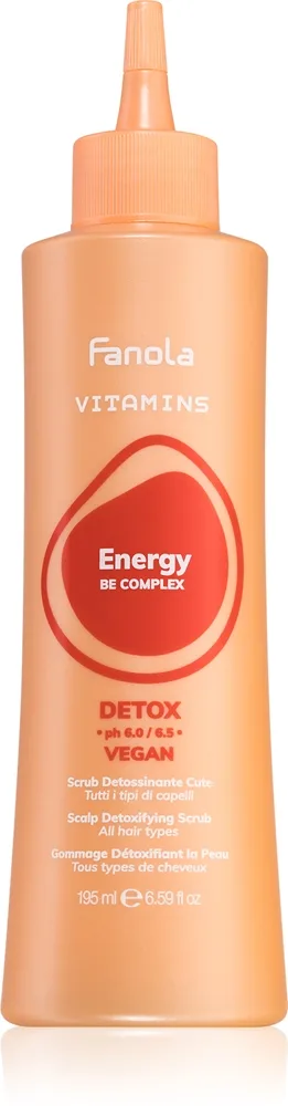 Fanola Vitamins Scalp Detoxifying Scrub Rensegel skrub til alle hårtyper 195 ml