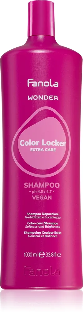 Fanola Wonder Color Locker Extra Care Shampoo Lysnende og bronzeshampoo til farvet hår 1000 ml