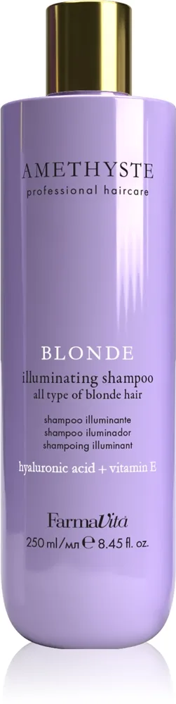 FarmaVita Amethyste Blonde violetti shampoo keltaisia sävyjä neutralisoiva 250 ml