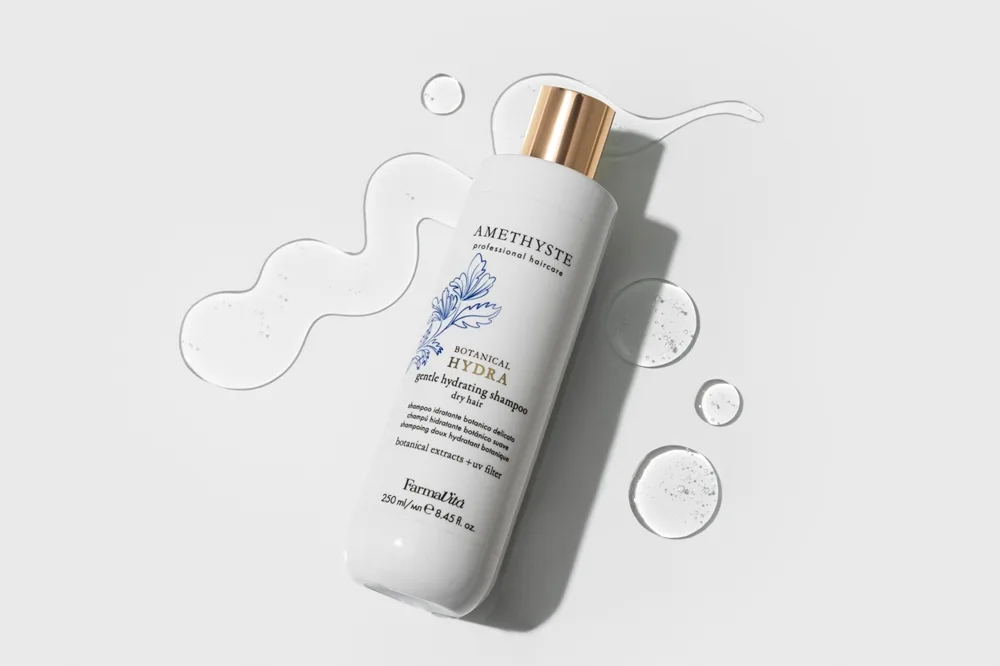 FarmaVita Amethyste Botanical Hydra Fuktgivande schampo För mild tvätt Med UV-filter 250 ml