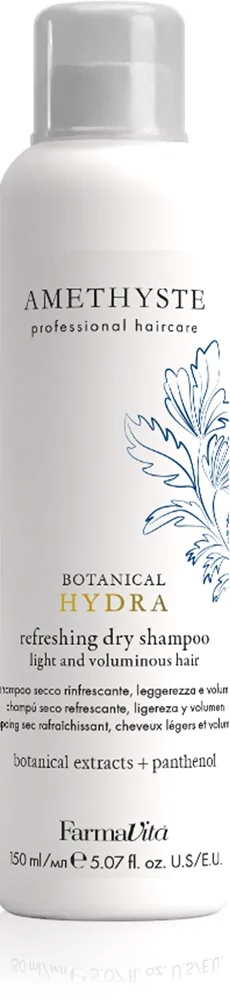FarmaVita Amethyste Botanical Hydra kuivashampoo kosteuttava vaikutus sisältää UV-suojan 150 ml
