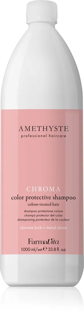 FarmaVita Amethyste Chroma Fuktgivande skyddande schampo För färgat hår 1000 ml