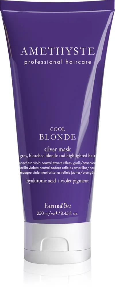 FarmaVita Amethyste Cool Blonde kosteuttava naamio vaaleiden hiusten viileisiin sävyihin 250 ml