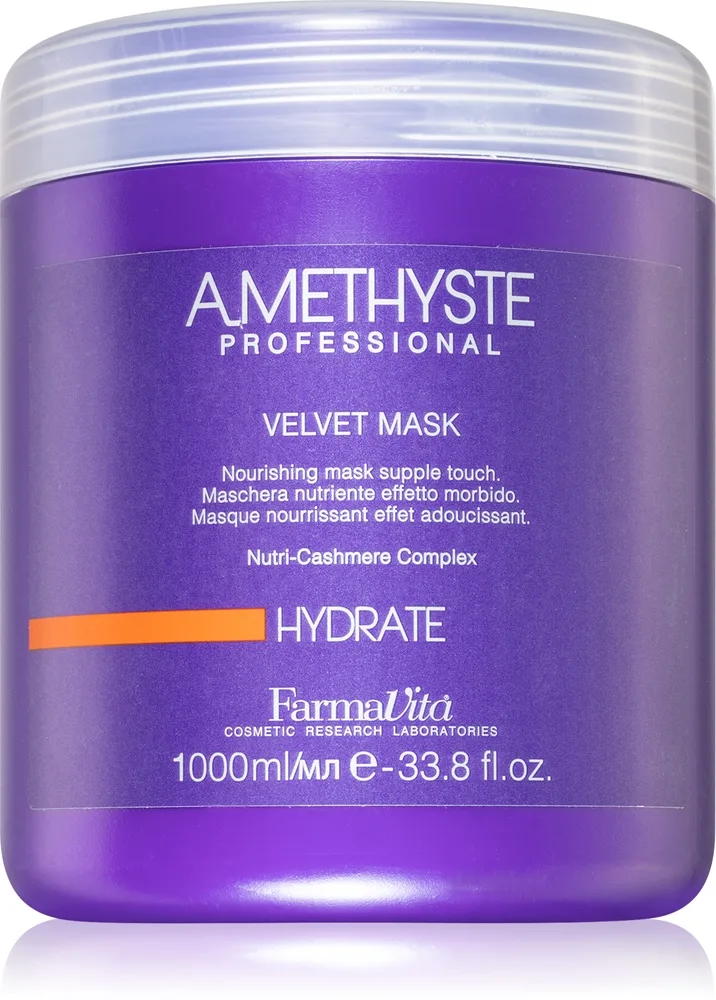FarmaVita Amethyste Hydrate Nærende maske Til tørt hår 1000 ml