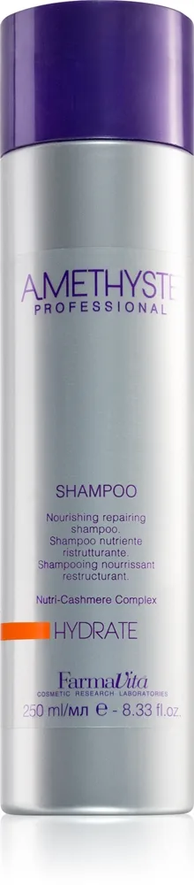 FarmaVita Amethyste Hydrate ravitseva shampoo kuiville hiuksille 250 ml