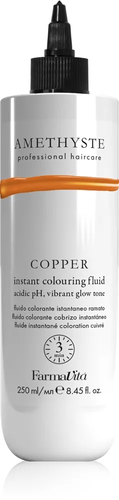 FarmaVita Amethyste Instant Colouring Fluid värinaamio kuparin sävyyn sävy Copper 250 ml