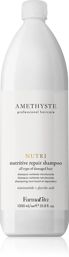 FarmaVita Amethyste Nutri styrkende sjampo for skadet hår 1000 ml