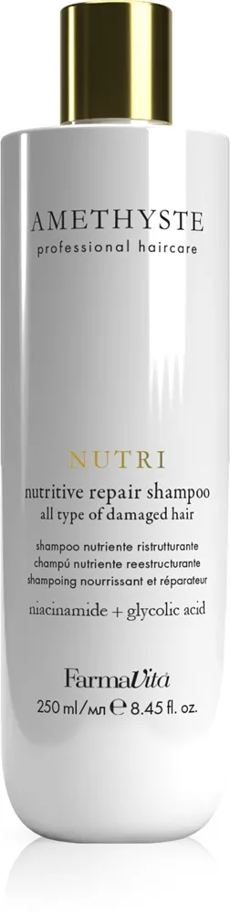 FarmaVita Amethyste Nutri vahvistava shampoo vaurioituneille hiuksille 250 ml