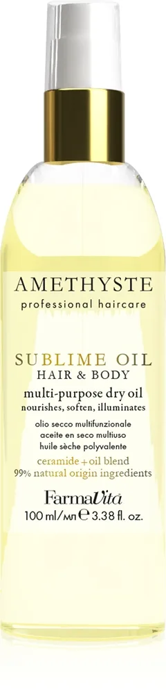 FarmaVita Amethyste Sublime Oil Multi-brug tør-olie til krop og hår 100 ml