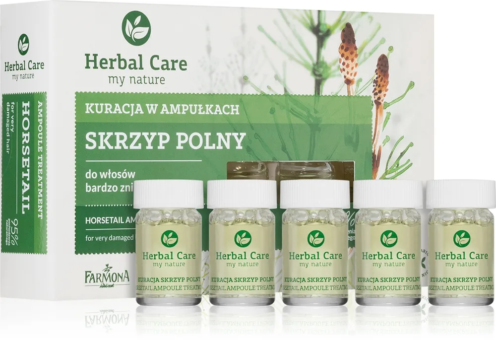 Farmona Herbal Care Horsetail Intensiv behandling För mycket skadat hår 5 x 5 ml