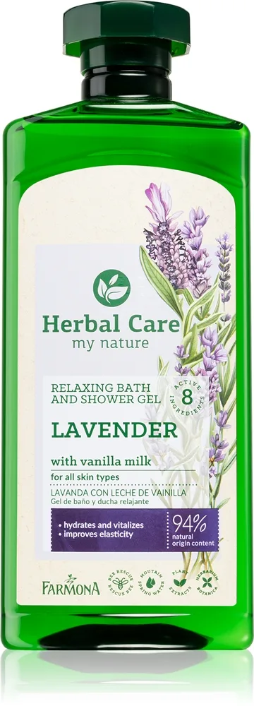 Farmona Herbal Care Lavender Dusch- och badtvål med lavendel 500 ml