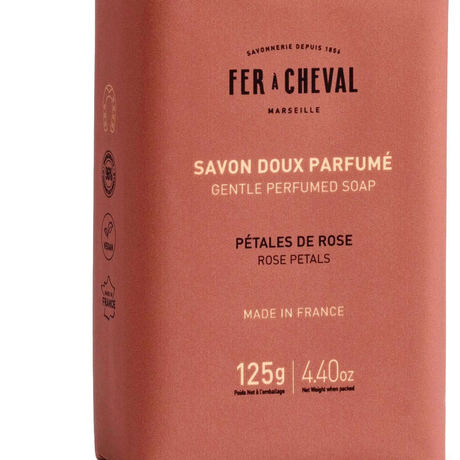 Fer à Cheval Rose Petals Solid Soap 125 stk