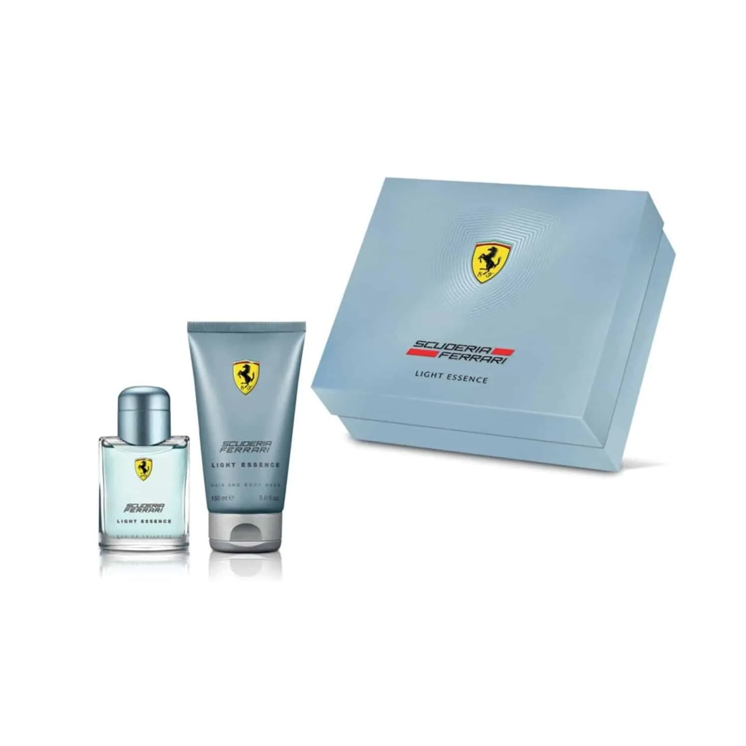 Giftset Ferrari Scuderia Light Essence Edt 75 ml + SG 150 ml