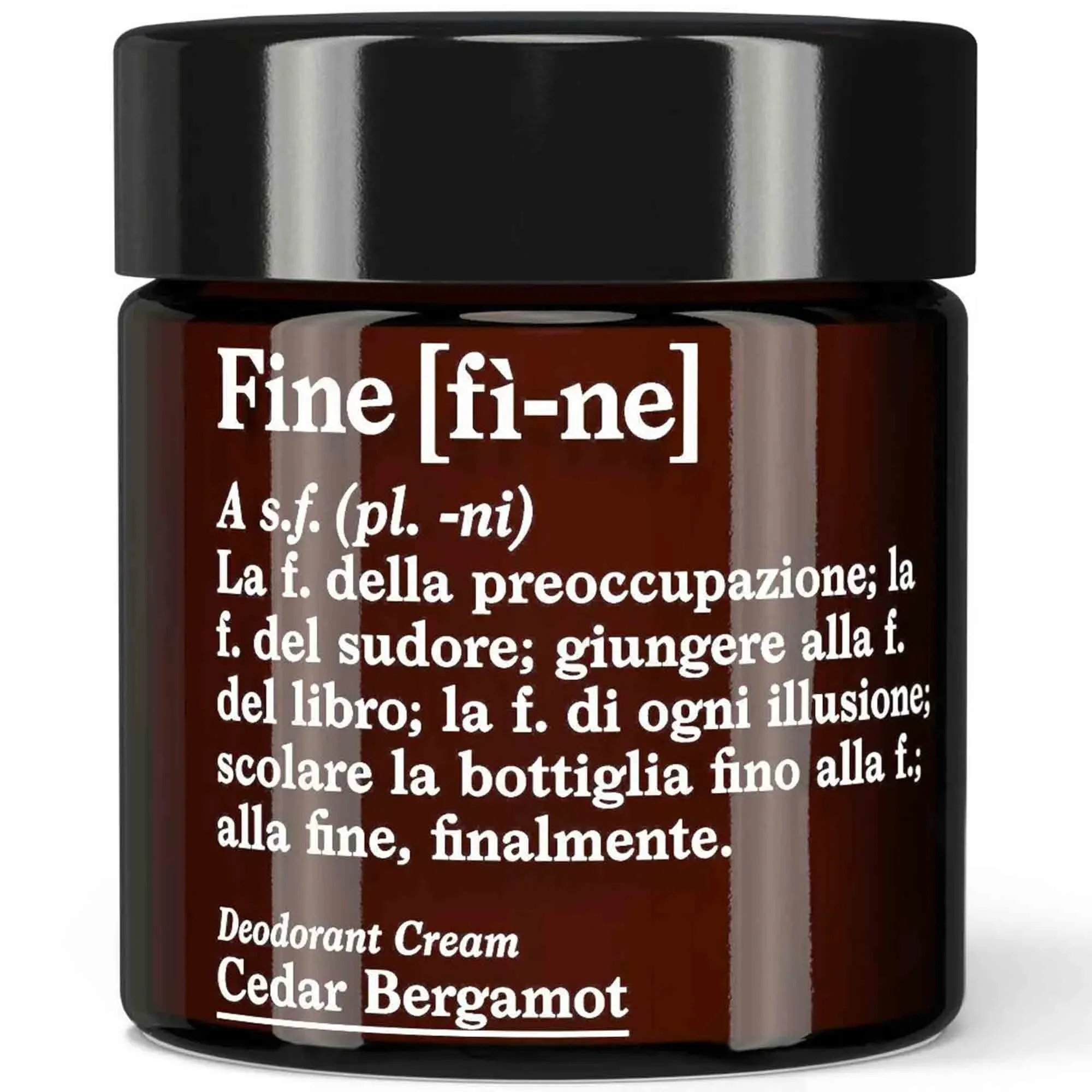 Fine - Deodorant Cream Cedar Bergamot, 30 g