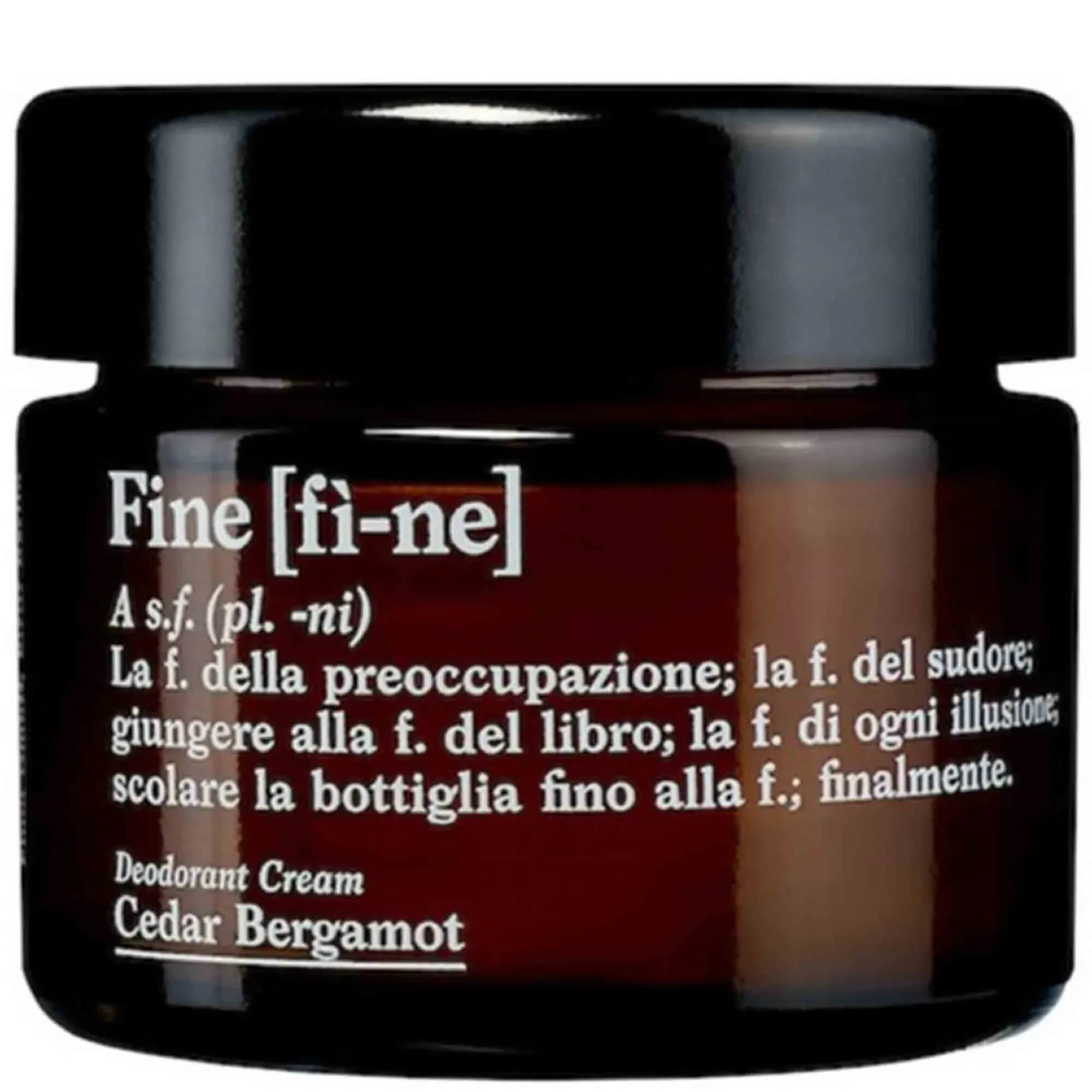 Fine - Deodorant Cream Cedar Bergamot 50g
