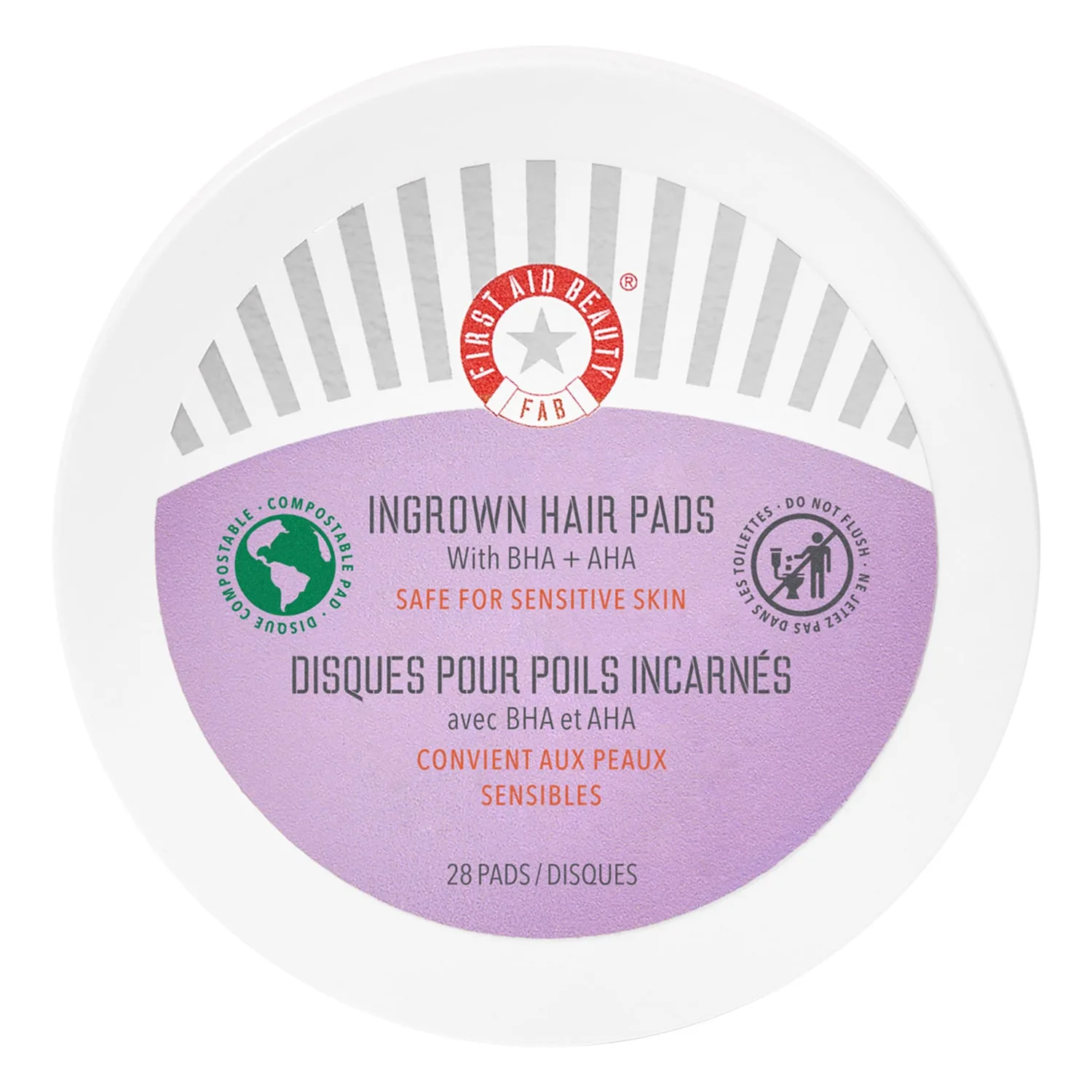 First Aid Beauty Ingrown Hair Pads Eksfolierende puder til indgroede hår 28 stk.