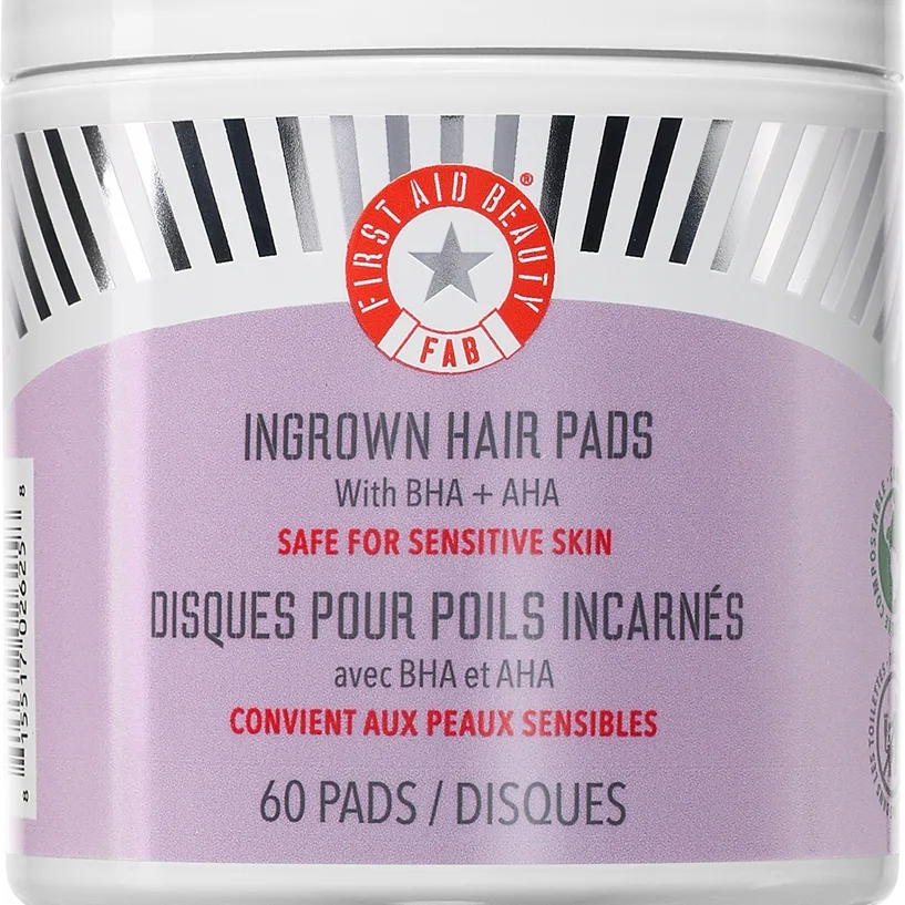 First Aid Beauty Ingrown Hair Pads Exfolierande pads för inåtväxande hårstrån 60 st.