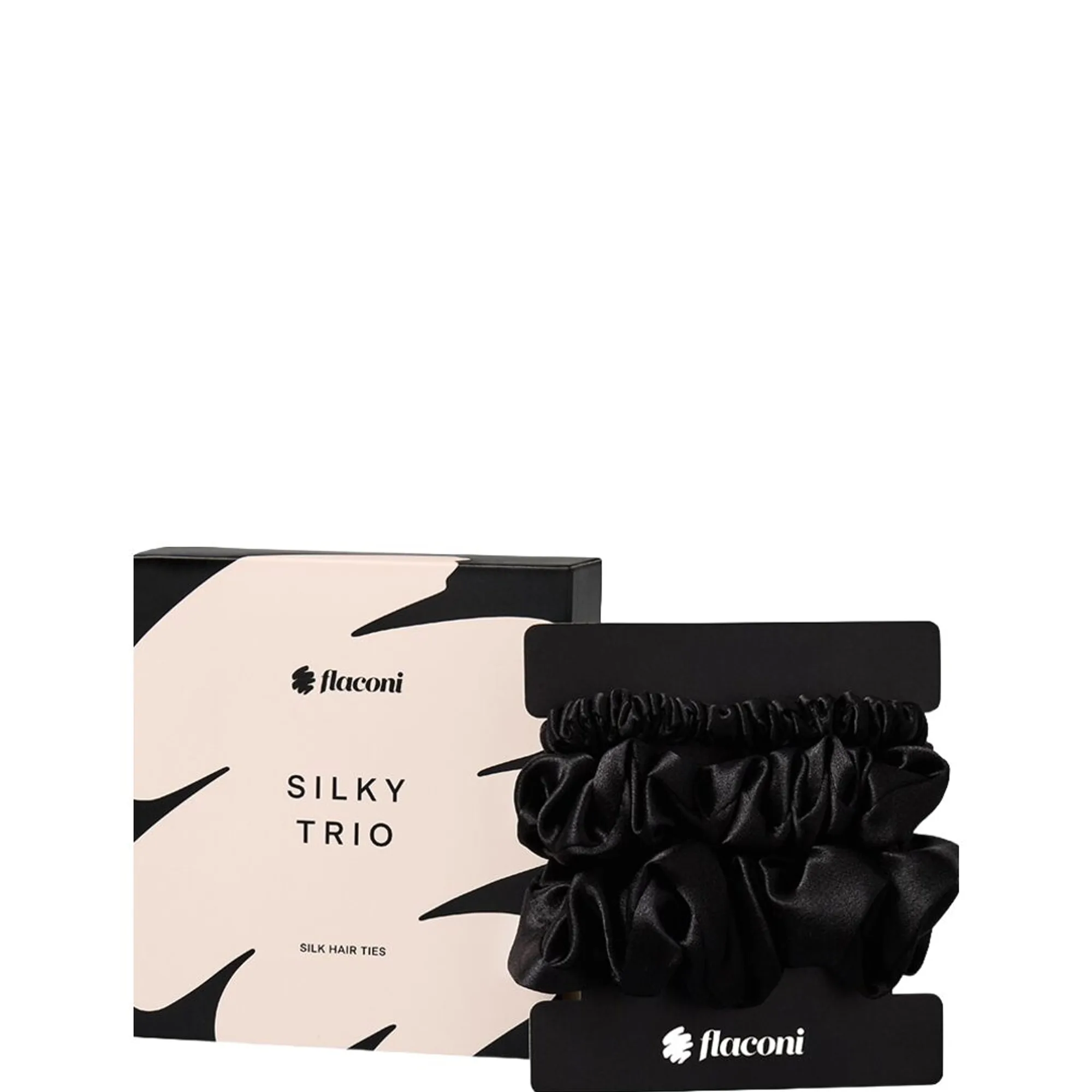 flaconi Collection Scrunchie Trio aus 100% Seide Hårsnodd