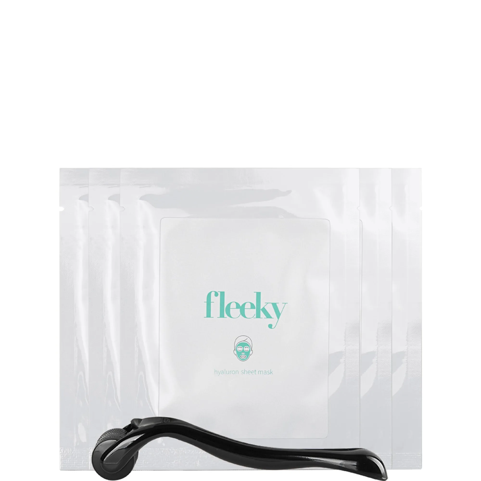 fleeky Hyaluron Sheet Mask + Roller Ansiktsvårdskit