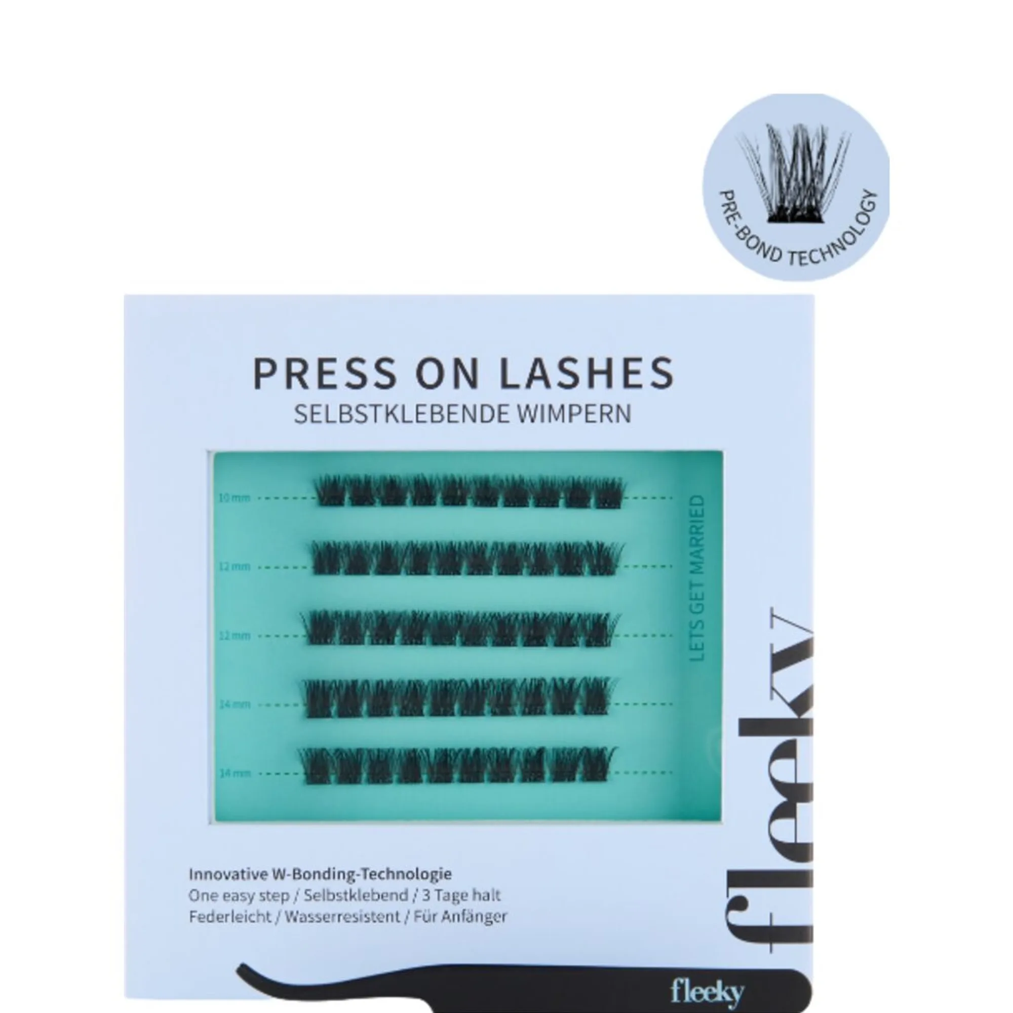 fleeky Press-On Lashes Glam – voluminöser Look Øjenvipper