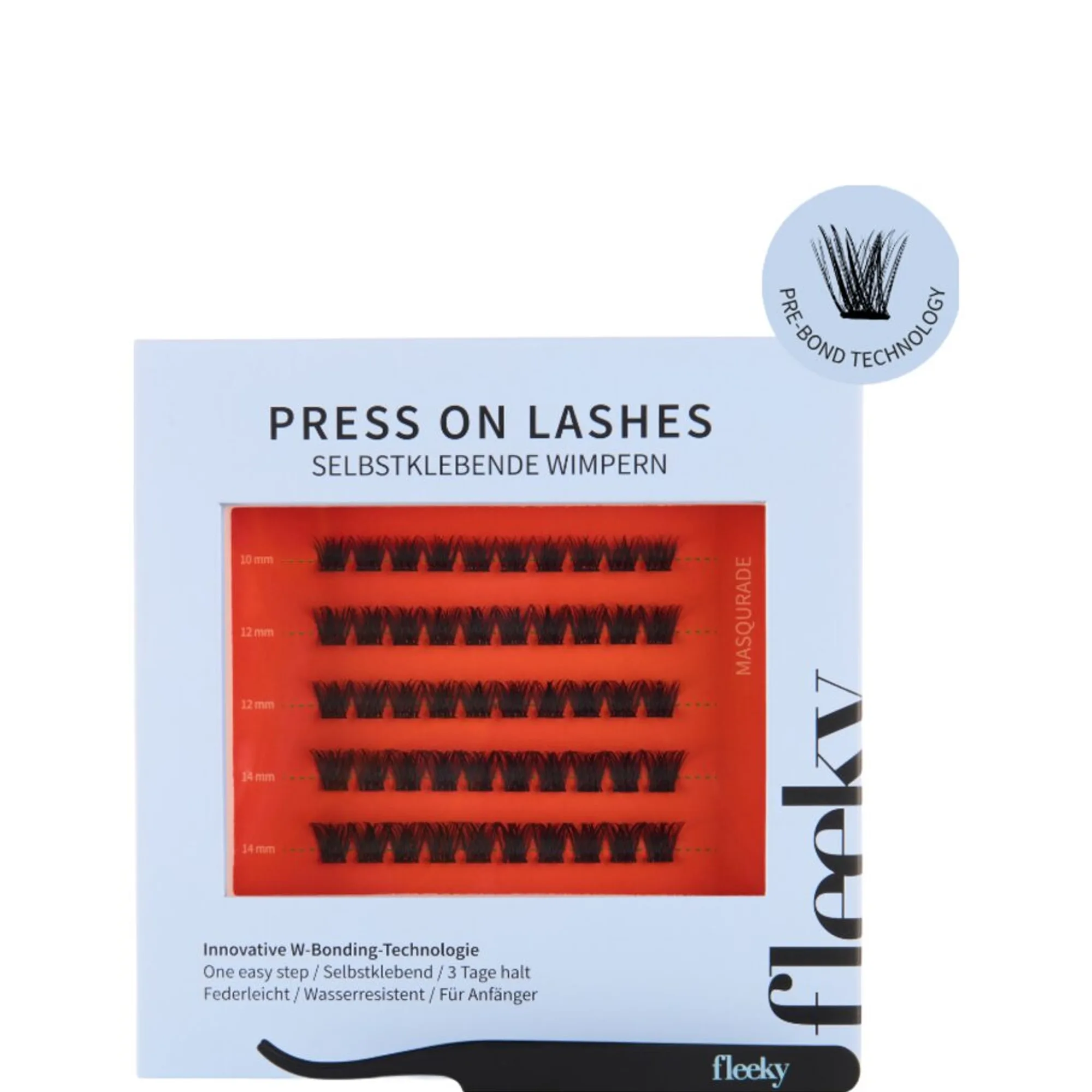 fleeky Press-On Lashes Natural – natürlicher Look Øjenvipper