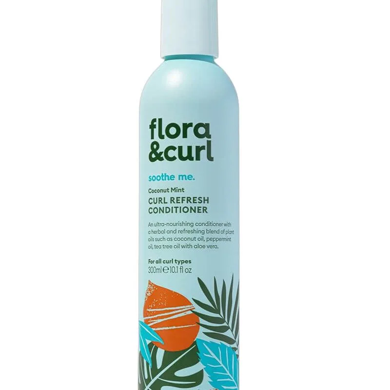 Flora & Curl Coconut Mint Curl Refresh Conditioner 300 ml