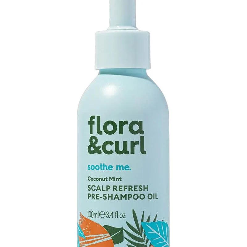 Flora & Curl Coconut Mint Scalp Refresh Pre-Shampoo Oil 100 ml