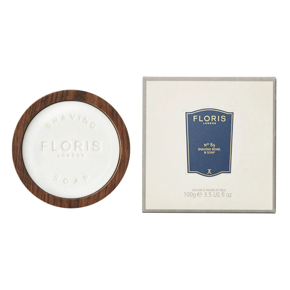Floris London No.89, Barbersæbe i træskål, 100 gr.