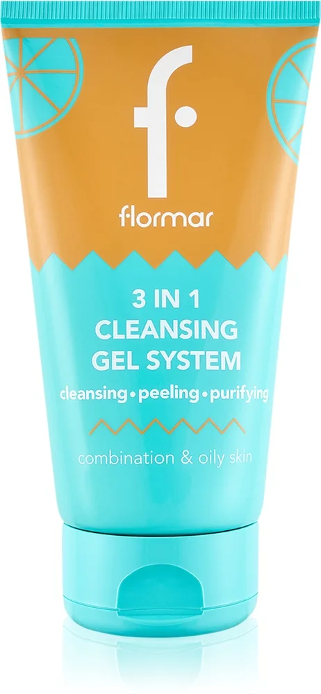 flormar Combination & Oily Skin 3in1 Cleansing Gel Rensegel 3-i-1 til fedtet og kombineret hud 150 ml