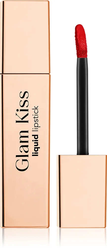 flormar Glam Kiss Liquid Lipstick langanhaltender flüssiger Lippenstift mit hohem Glanz Farbton 008 - Scarlet Heat 3.5 ml
