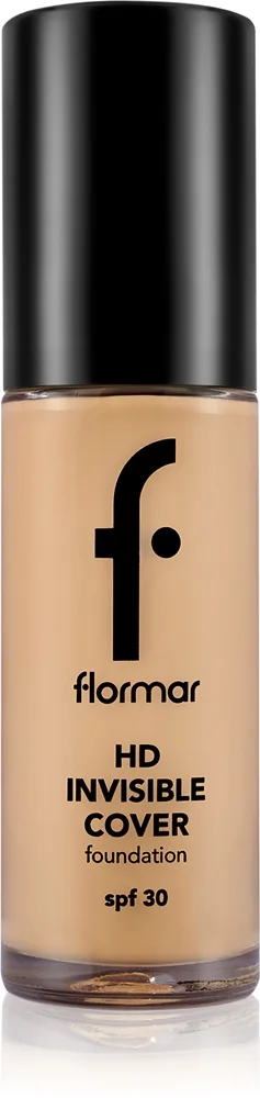 flormar HD Invisible Cover Foundation kevyt kirkastava meikkivoide SPF 30 sävy 040 Light Ivory 30 ml