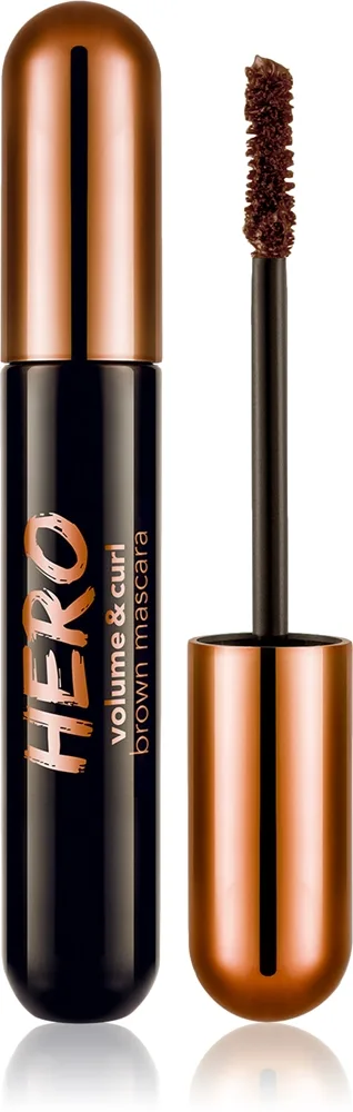 flormar Hero Volume & Curl Mascara Volymgivande och böjande maskara Brown 10 ml
