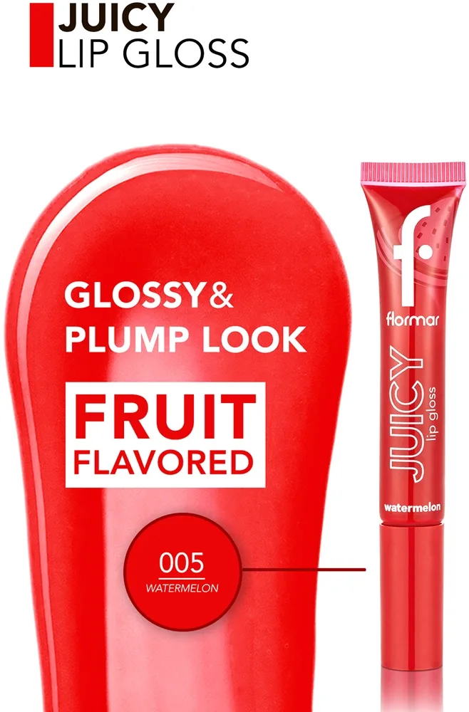 flormar Juicy Lip Gloss Återfuktande läppglans Skugga 005 Watermelon 10 ml