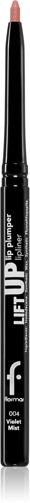 flormar Lift Up Lip Plumper Lipliner pitkäkestoinen huultenrajauskynä suurentava vaikutus sävy 004 - Violet Mist 0.35 g