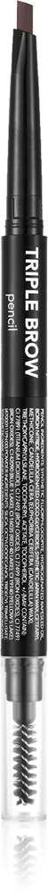 flormar Triple Brow Pencil Øjenbrynsblyant 3-i-1 Skygge 001 Brunette 0.75 g
