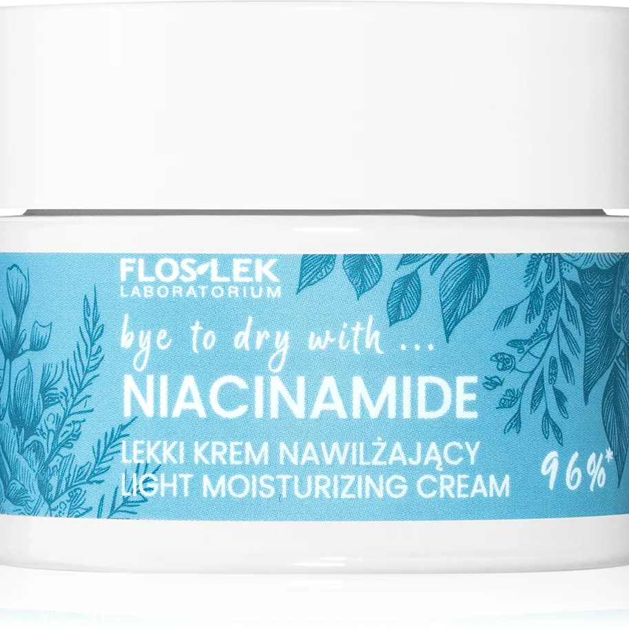 FlosLek Laboratorium Bye to dry with... Niacinamide Fuktgivande kräm med niacinamid 50 ml