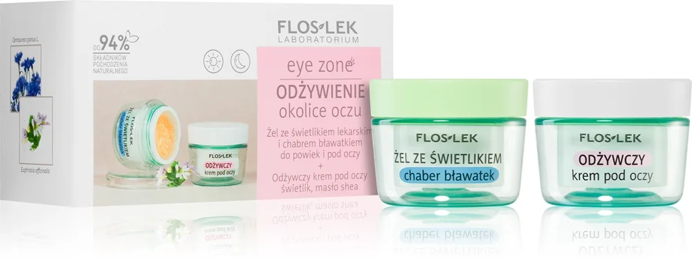 Floslek Laboratorium Eye Zone lahjasetti ravitsemaan ja kosteuttamaan