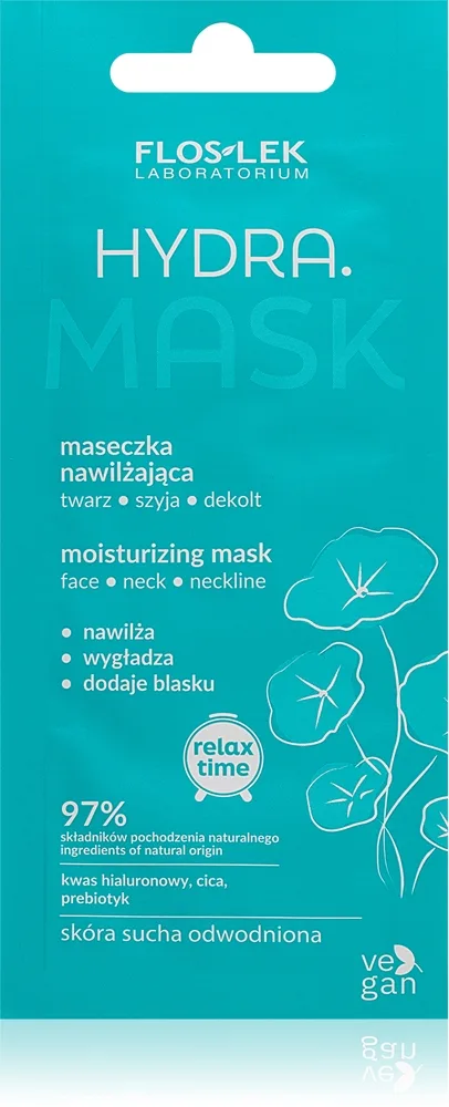FlosLek Laboratorium Hydra Fugtighedsmaske med hyaluronsyre 6 ml