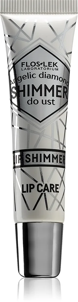 FlosLek Laboratorium Lip Care Shimmer Glitrende læbeglans til læber Skygge Angelic Diamond 10 g