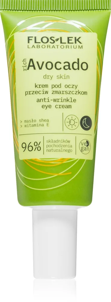 FlosLek Laboratorium richAvocado Øjencreme med anti-rynkeeffekt 30 ml