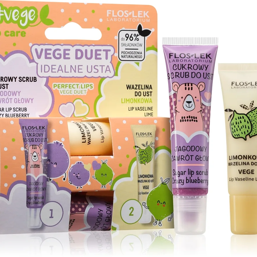 FlosLek Laboratorium Vege Duet huulimeikkisetti 2 kpl
