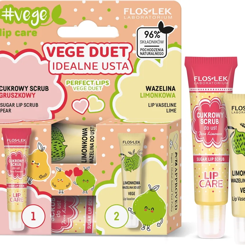 FlosLek Laboratorium Vege Lip Care Perfect Lips lahjasetti huuliin
