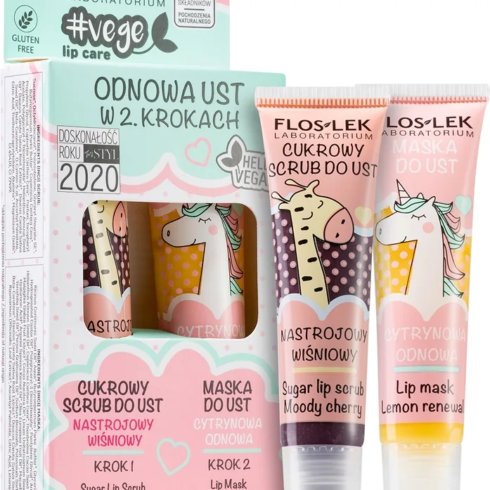 FlosLek Laboratorium Vege Lip Care Renewal Läpp-set