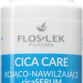 FlosLek Pharma Cica Care Calming-Moisturizing CicaSerum Lindrande serum För torr och irriterad hud 30 ml