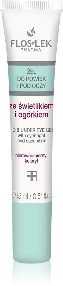 FlosLek Pharma Eye Care Lysende øjengele til at behandle mørke rande 15 ml