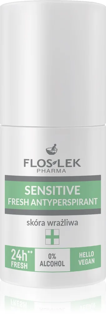 FlosLek Pharma Sensitive Roll-on antiperspirant för känslig hud 50 ml