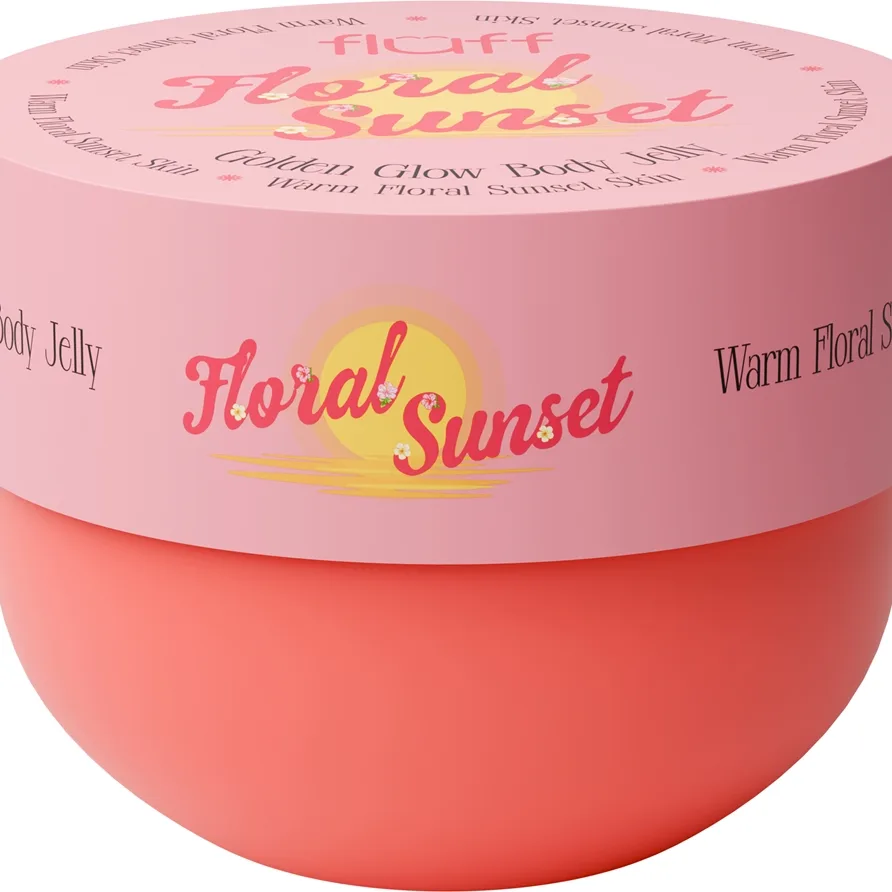 Fluff Glow Body Jelly Floral Sunset Body Gel med uppljusande effekt 150 ml
